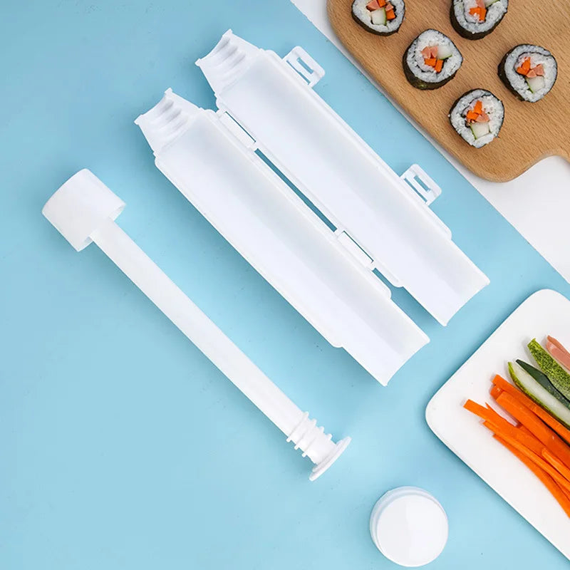 Máquina para hacer sushi rápido, molde para hacer arroz con rodillo, molde para enrollar carne y verduras, dispositivo para hacer sushi, máquina para hacer bento, accesorios de cocina, gadgets