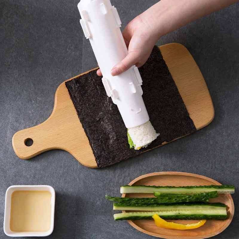 Máquina para hacer sushi rápido, molde para hacer arroz con rodillo, molde para enrollar carne y verduras, dispositivo para hacer sushi, máquina para hacer bento, accesorios de cocina, gadgets